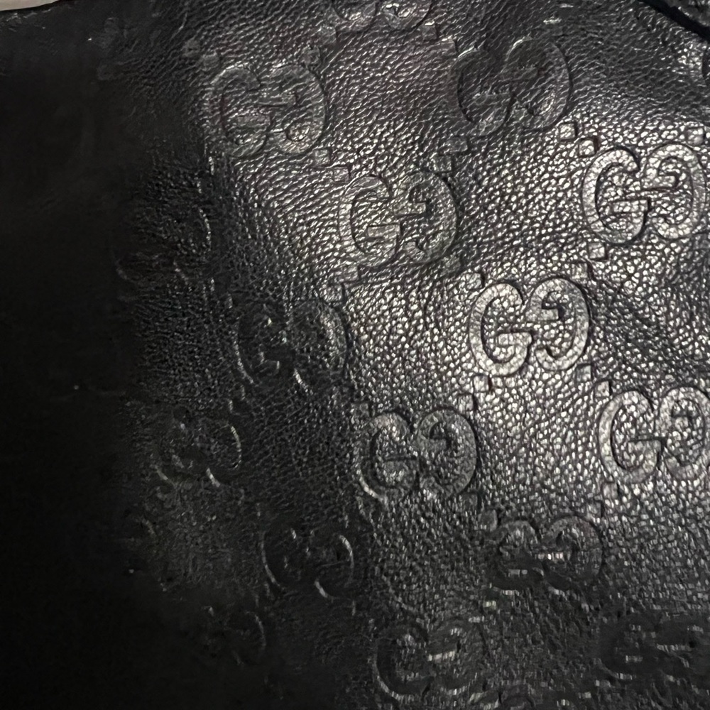 Gucci guccissima black shoulder hobo. - Picture 2 of 16